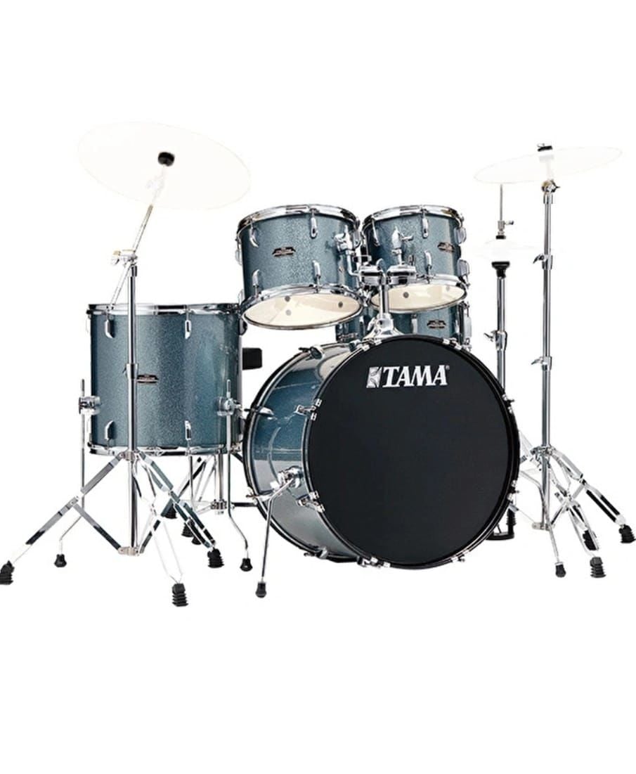 TAMA ST50H6-SEM Stagestar Sea Blue Mist 5 Parça (20B/10T/12T/14F/14S) Aksamlı Akustik Davul Set