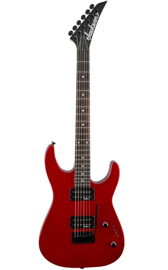 Jackson JS11 Dinky 2-Point Tremolo Amaranth Klavye Metallic Red Elektro Gitar